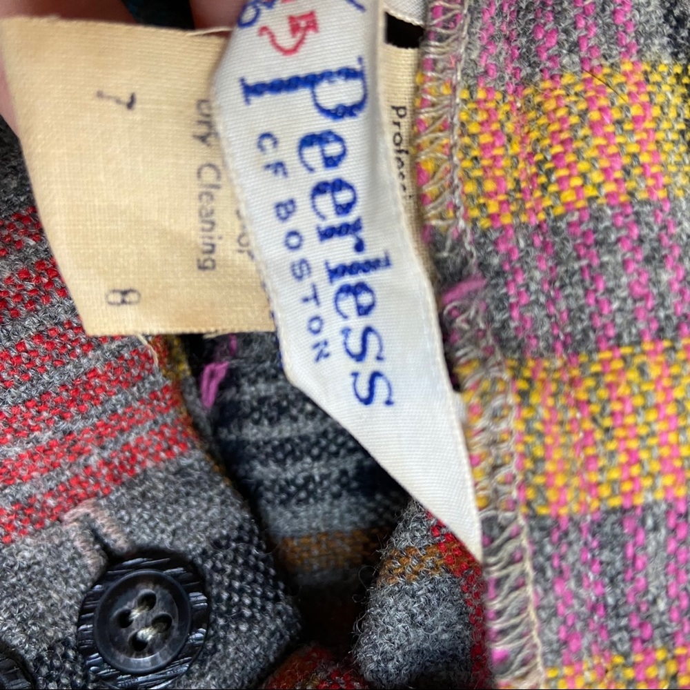 Peerless of Boston • Plaid Wide Leg Trousers - Picture 4 of 8